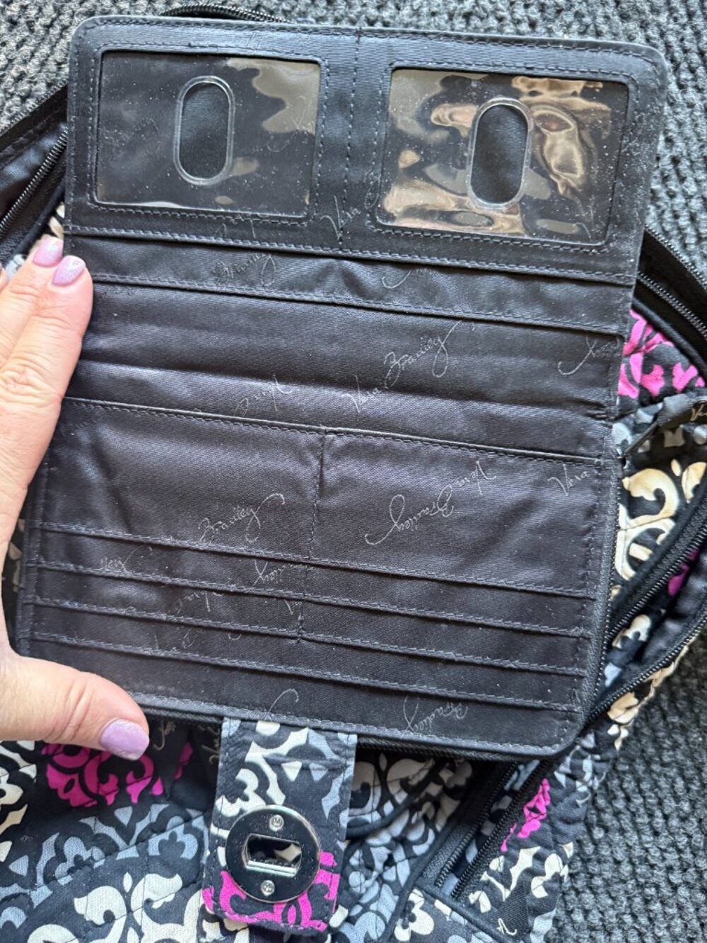 Vera Bradley Campus Backpack and Matching Wallet - Picture 5 of 9